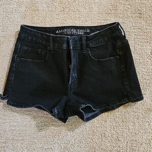 American Eagle Outfitters Black Denim Shorts